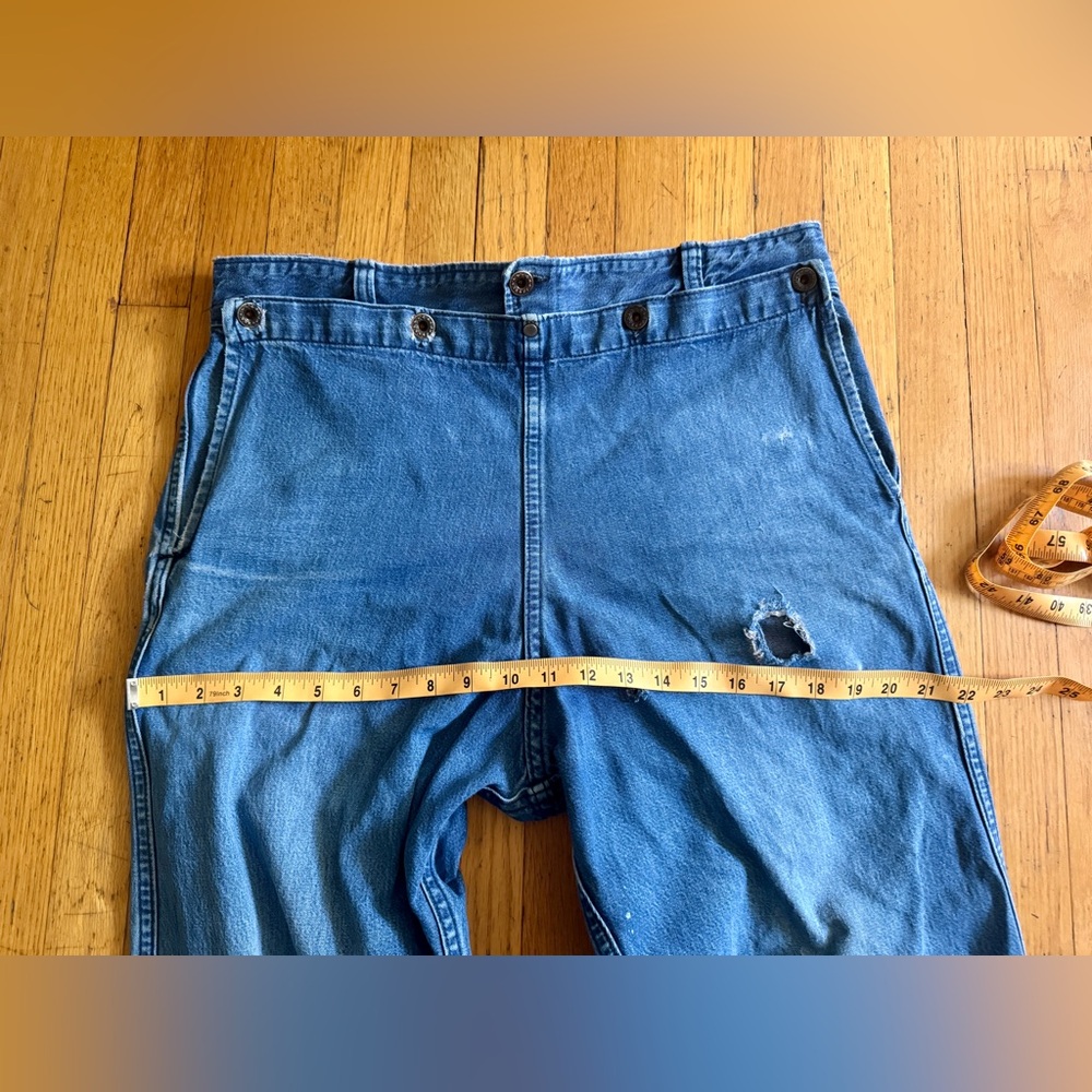 Vintage Amish Made Denim with 1940s USN Buttons - Picture 11 of 12